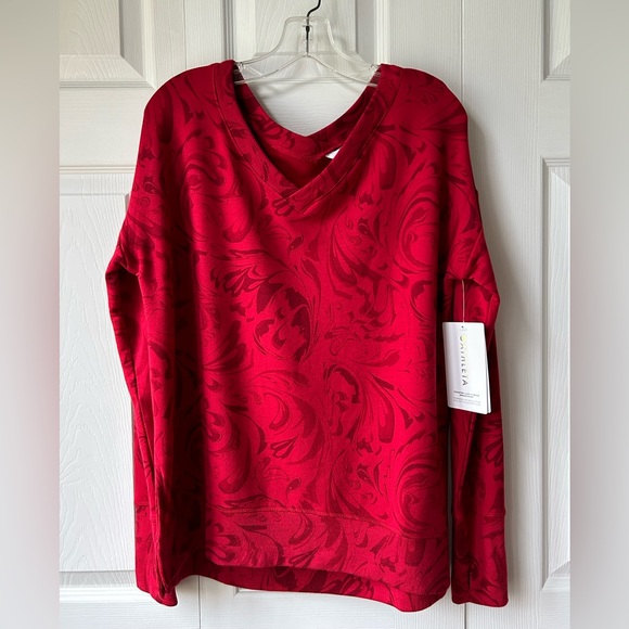 Athleta Luxe V-Neck Sweatshirt ❤️ - Picture 1 of 8